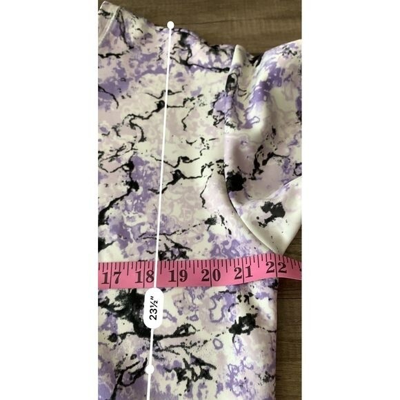 Juicy Couture purple top marble pattern Long sleeve top size M - Picture 6 of 12